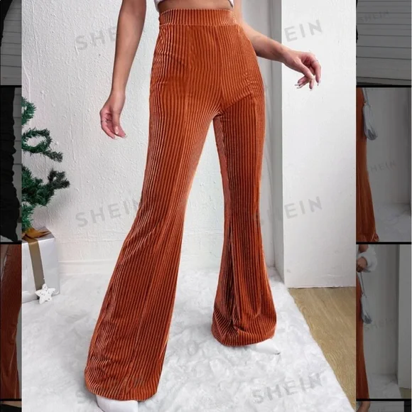 Copper Flare Leg Pants - Picture 3 of 4